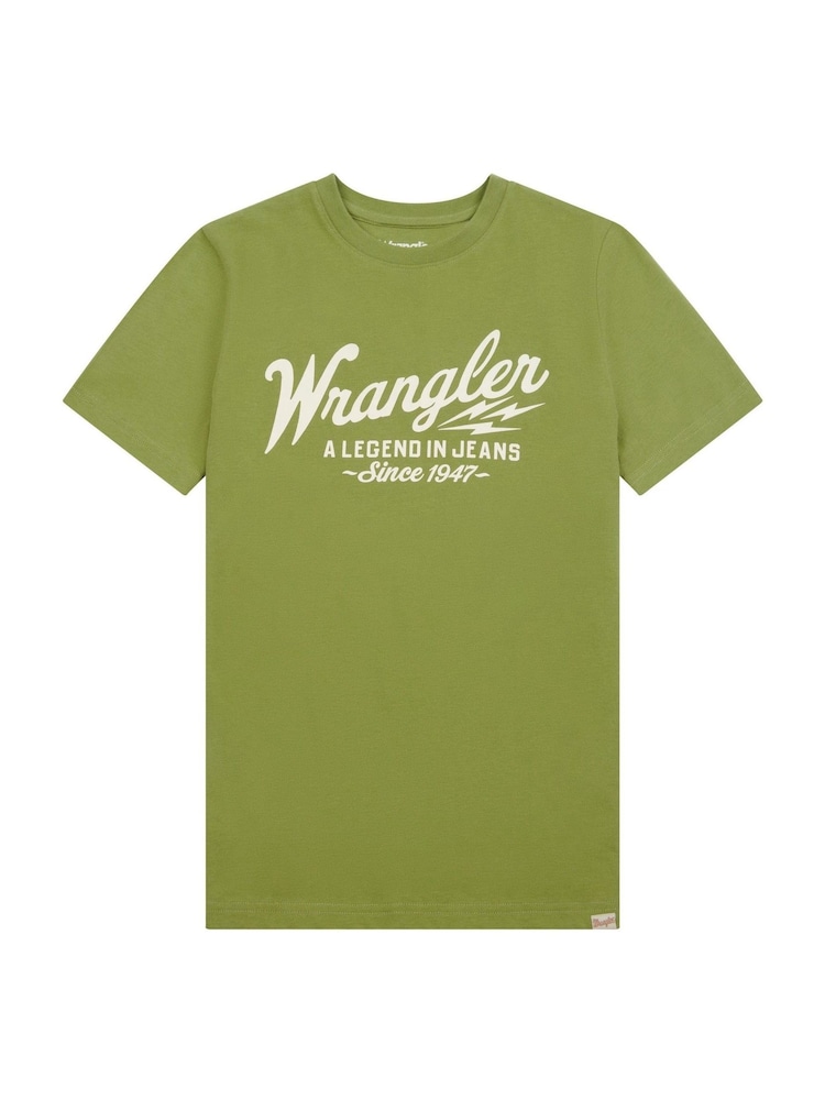 Wrangler Green Boys Ride of Life 100% Cotton T-Shirt - Image 1 of 3 Wrangler Green Boys Ride of Life 100% Cotton T-Shirt - Image 1 of 3