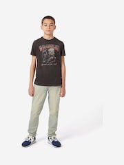 Wrangler Black Boys Jaguar 100% Cotton T-Shirt - Image 4 of 5
