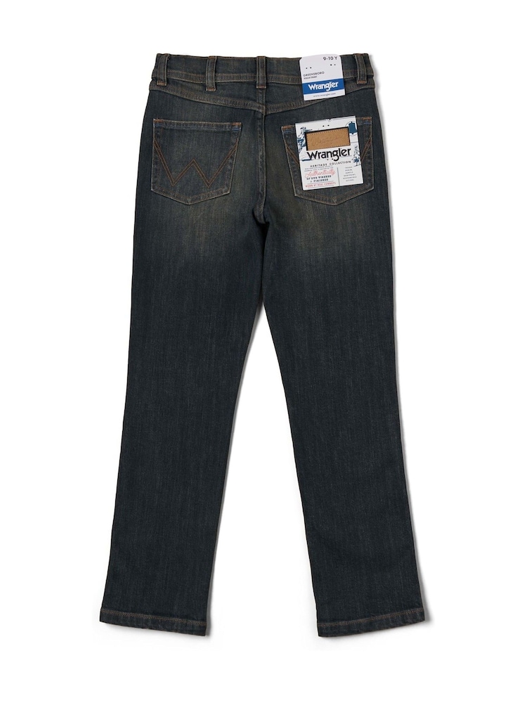 Wrangler Grey Straight Fit Boys Jeans - Image 2 of 4