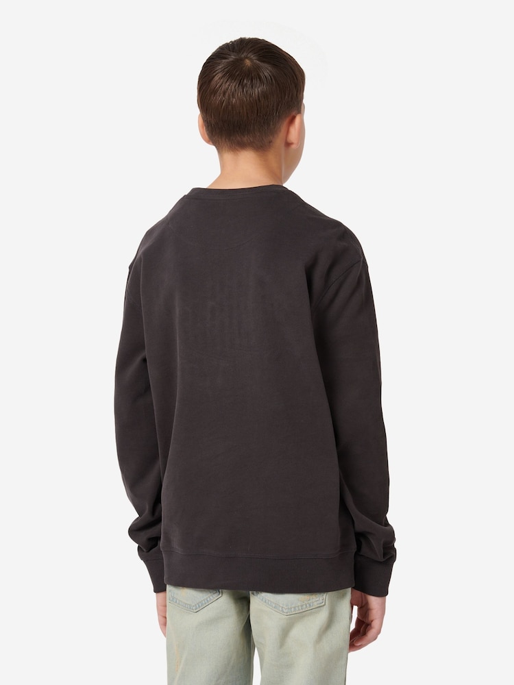 Wrangler Black Boys Moto Club Crew Sweatshirt - Image 2 of 5