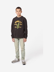 Wrangler Black Boys Moto Club Crew Sweatshirt - Image 3 of 5