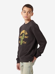 Wrangler Black Boys Moto Club Crew Sweatshirt - Image 4 of 5