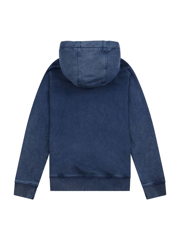 Wrangler Blue Boys Rope Wrangler 100% Cotton Hoodie - Image 2 of 3