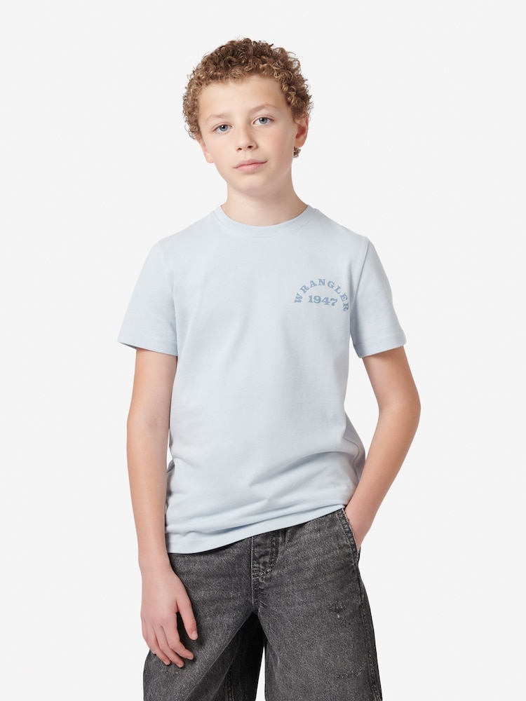 Wrangler Boys Wrancher 100% Cotton T-Shirt - صورة 1 من 5