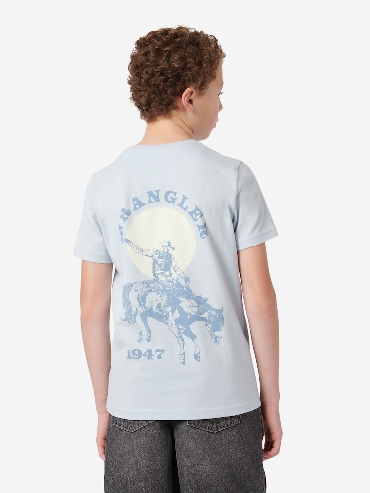 Wrangler Boys Wrancher 100% Cotton T-Shirt - صورة 2 من 5