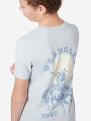 Wrangler Boys Wrancher 100% Cotton T-Shirt - صورة 5 من 5