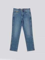 Wrangler Blue Straight Fit Boys Jeans - Image 1 of 4