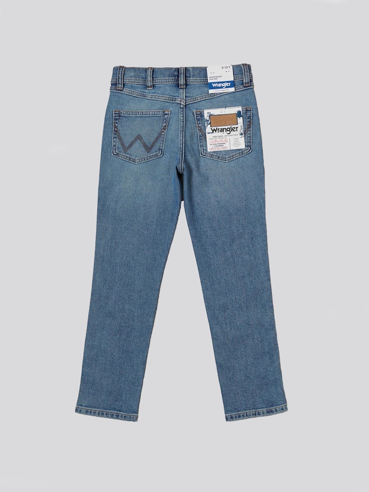 Wrangler Blue Straight Fit Boys Jeans - Image 2 of 4