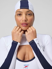 Speedo White Womens Long Sleeve Hooded Rash Vest - Image 5 of 6
