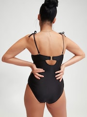 Speedo Black Womens Shaping Bandeau Swimsuit - Image 2 of 6