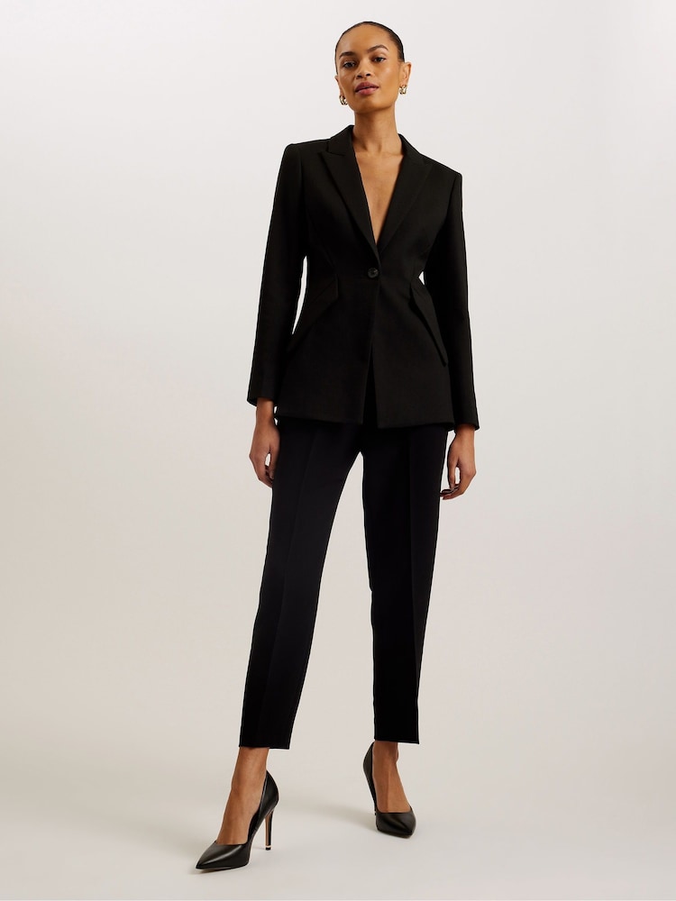 Ted Baker Black Manabtl Tapered Tailored Trousers - Image 1 of 6