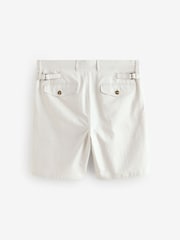 Ted Baker Cream Murley Cotton Linen Pleated Shorts - Image 2 of 5