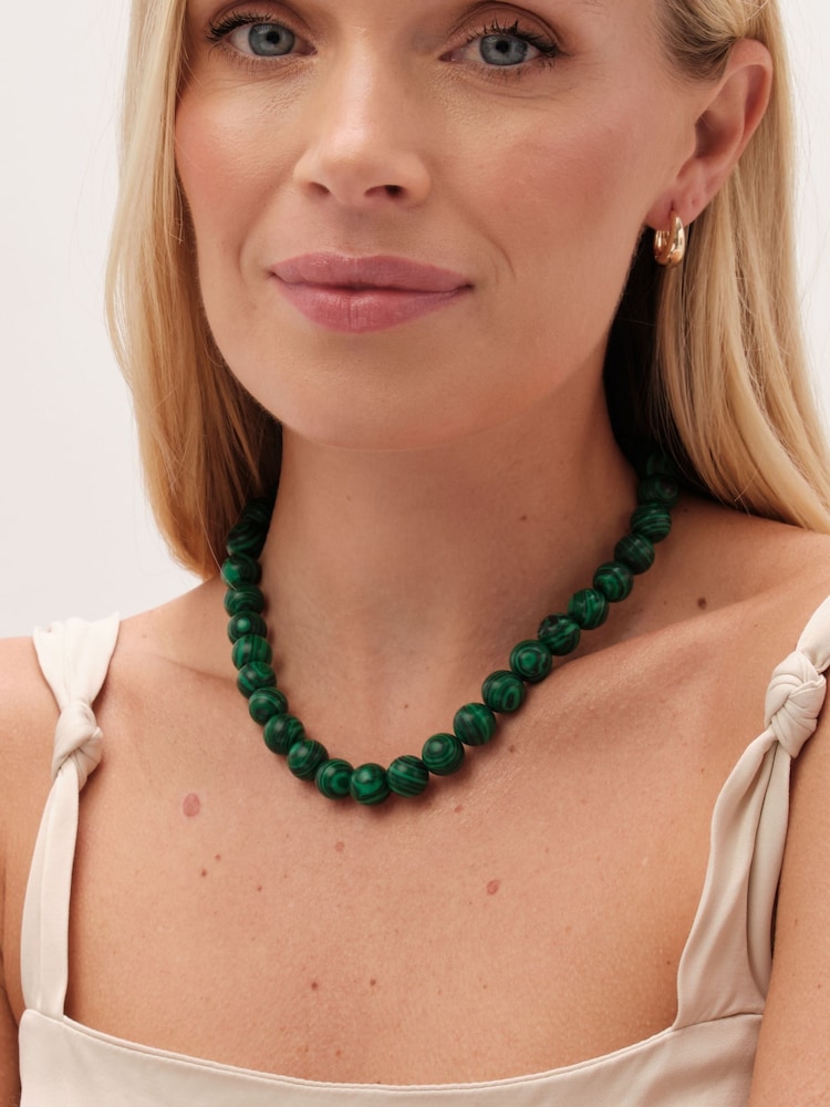 Jon Richard Green Green Tone Malachite Necklace - Image 2 of 4