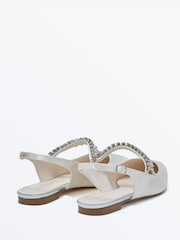 Rainbow Club Cream Freya Flat Shoes - Image 3 of 4