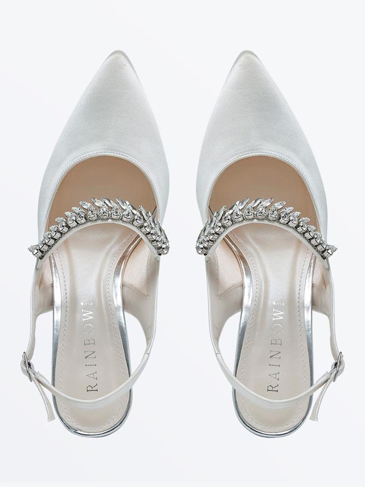 Rainbow Club Cream Freya Flat Shoes - Image 4 of 4