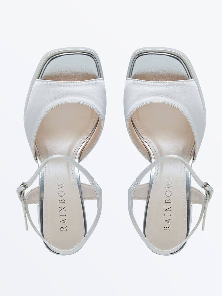 Rainbow Club Silver Nora Platform Sandals - Image 4 of 4