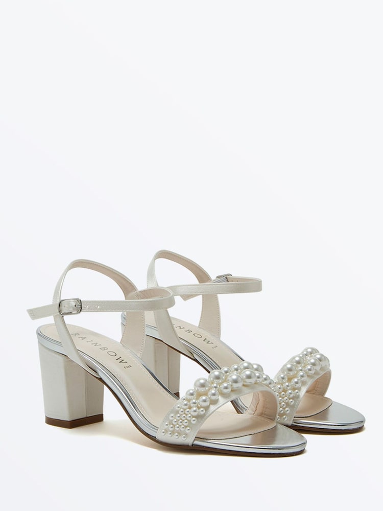 Rainbow Club Cream Clara Mid Sandals - Image 2 of 4