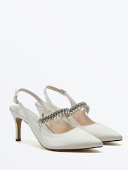 Rainbow Club Cream Freya Mid Stiletto Shoes - Image 2 of 4