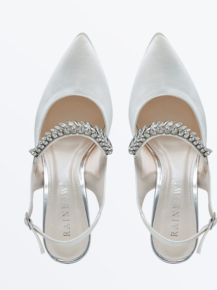 Rainbow Club Cream Freya Mid Stiletto Shoes - Image 4 of 4 Rainbow Club Cream Freya Mid Stiletto Shoes - Image 4 of 4