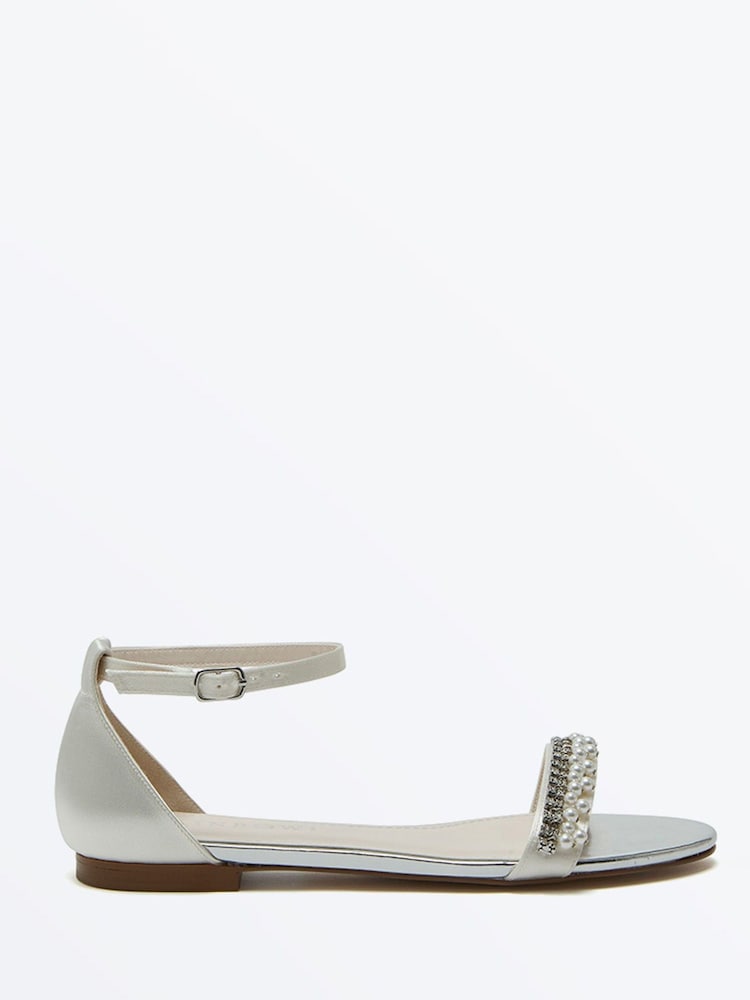 Rainbow Club Cream Amyla Flat Sandals - Image 1 of 4