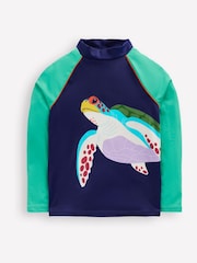 Boden Blue Sun Safe Fun Rash Vest - Image 2 of 4