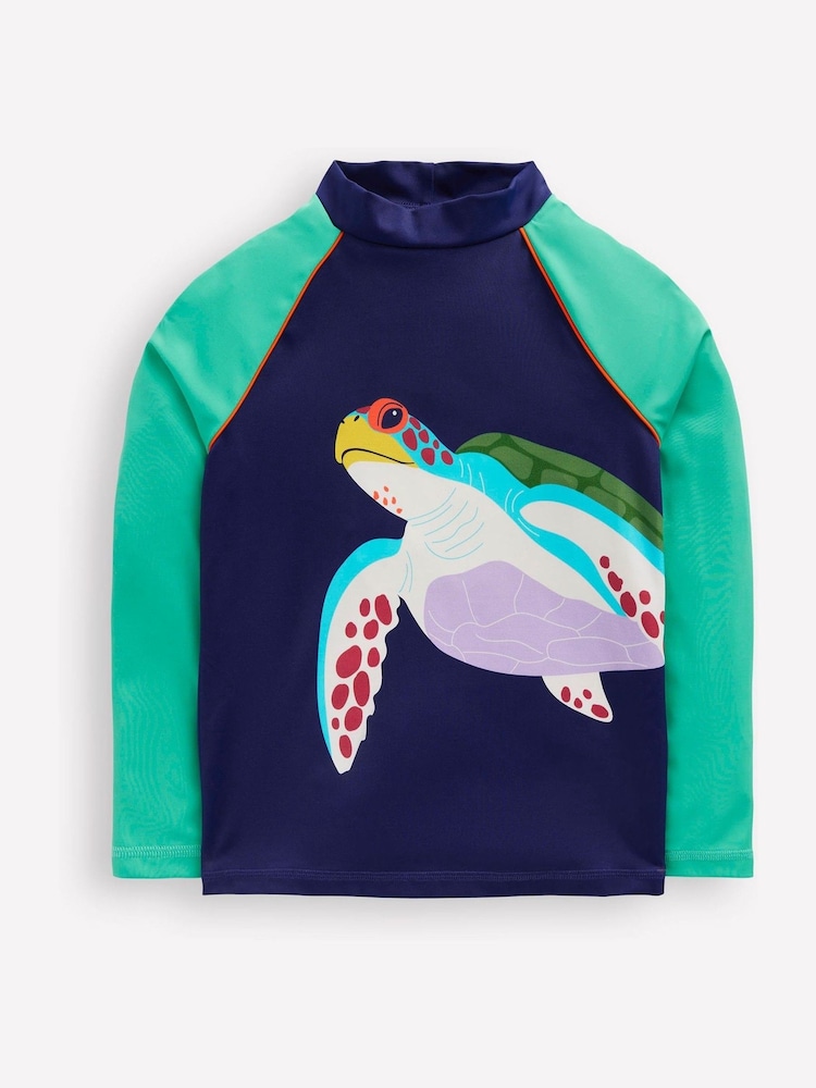 Boden Blue Sun Safe Fun Rash Vest - Image 2 of 4