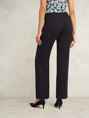 Hobbs Blue Petite Mel Wide Leg Trousers - Image 2 of 4