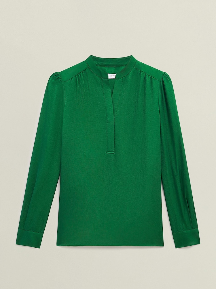 Hobbs Green Jade Blouse - Image 4 of 4