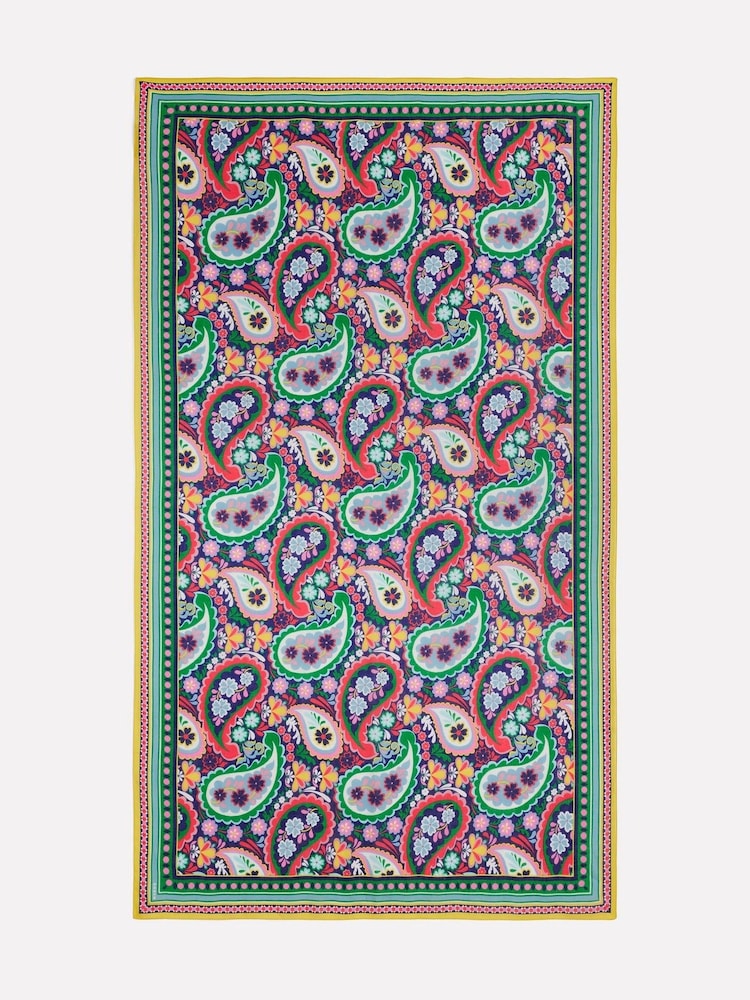 Boden Blue Printed Sarong Scarf - Image 2 of 2