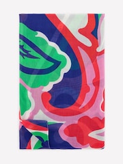 Boden Green Printed Sarong Scarf - Image 2 of 4