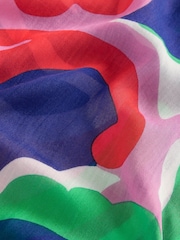 Boden Green Printed Sarong Scarf - Image 3 of 4