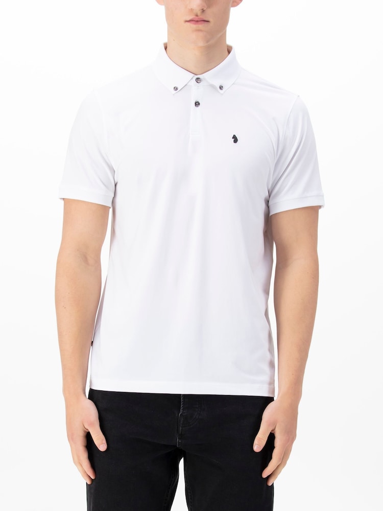 Luke 1977 Macau White Polo Shirt - Image 1 of 6
