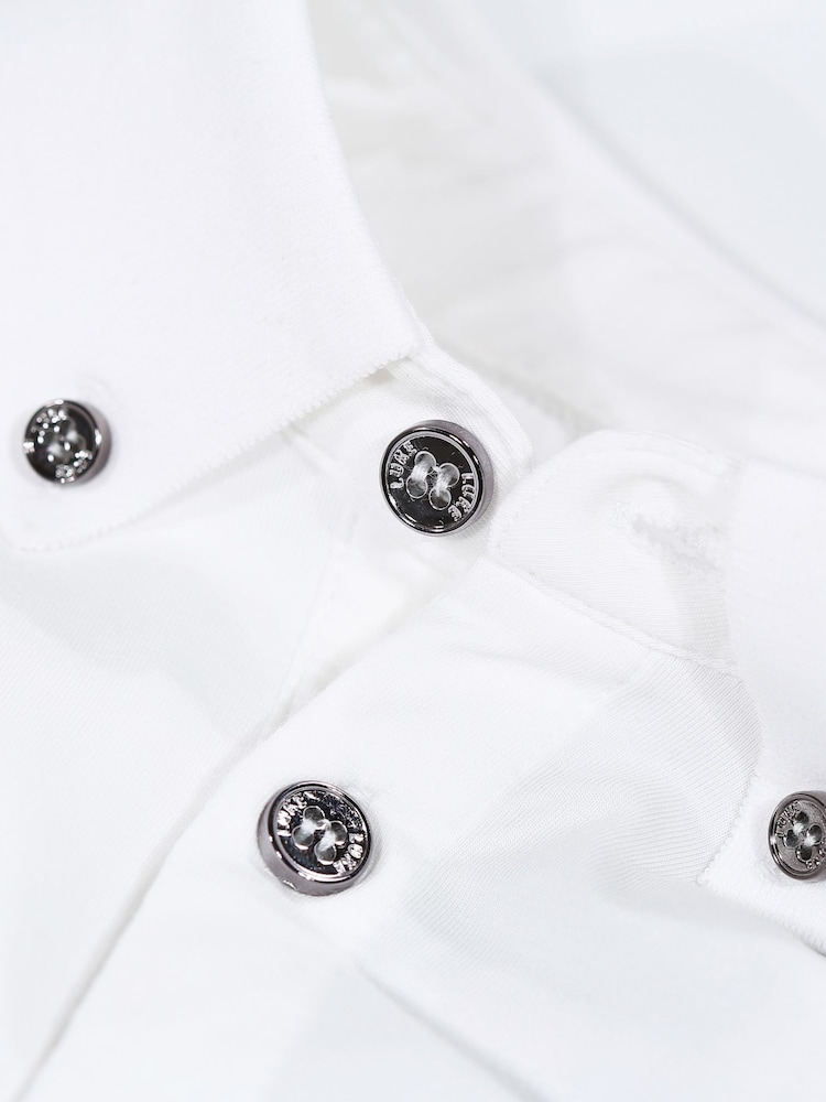 Luke 1977 Macau White Polo Shirt - Image 6 of 6