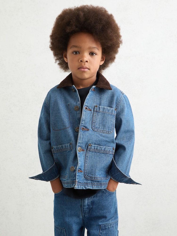 Reiss Mid Blue Herman Jacket - Image 2 of 4