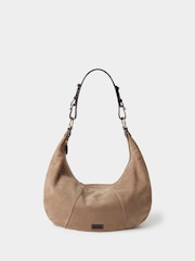 Osprey London Natural The Phoenix Suede Hobo Bag - Image 1 of 3