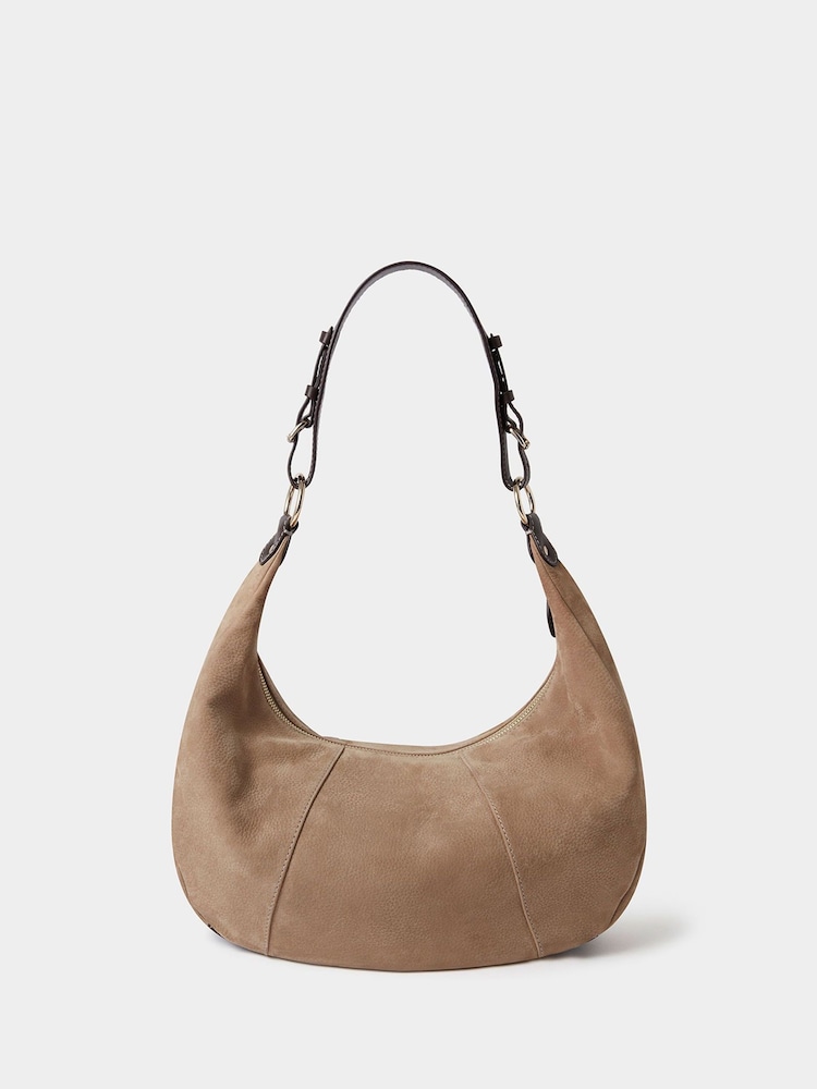 Osprey London Natural The Phoenix Suede Hobo Bag - Image 2 of 3