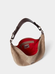 Osprey London Natural The Phoenix Suede Hobo Bag - Image 3 of 3