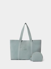 Osprey London Grey The Large Suede Shopper Bag - Image 1 of 5