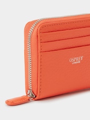 Osprey London Orange The Lyra Small Zip Leather Purse - Image 5 of 5