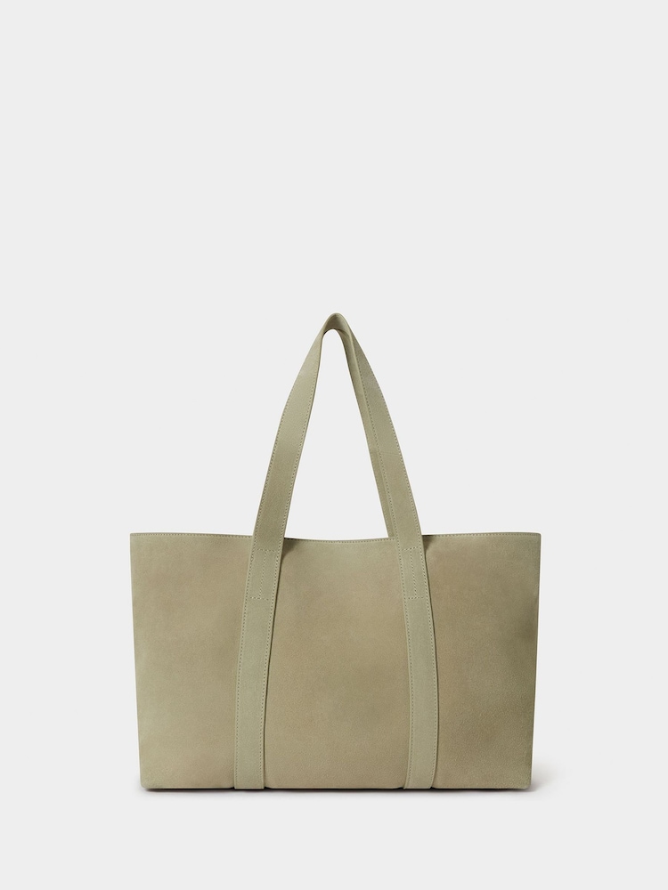 Osprey London Grey The Large Suede Shopper Bag - Image 2 of 5