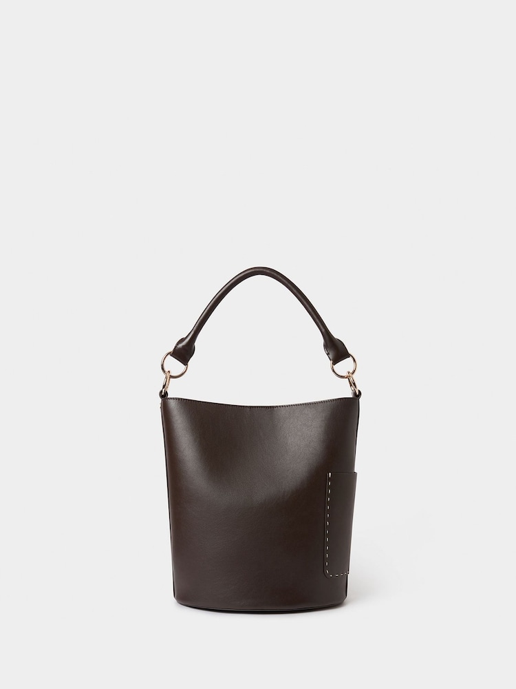 Osprey London The Ravello Leather Bucket Brown Bag - Image 2 of 6