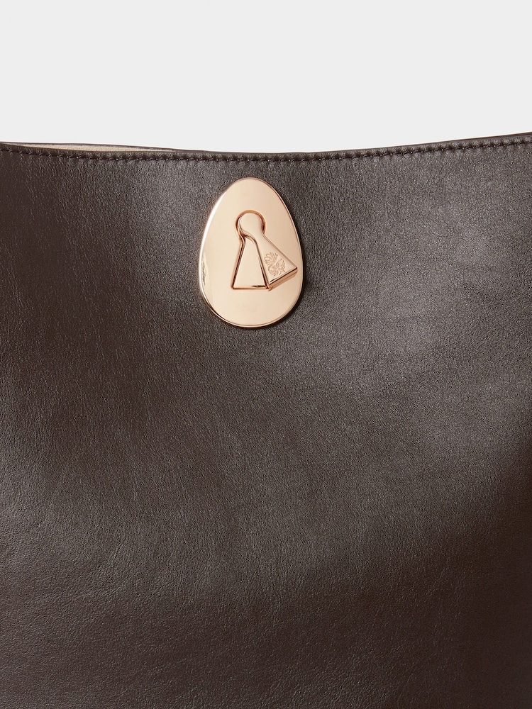 Osprey London The Ravello Leather Bucket Brown Bag - Image 6 of 6