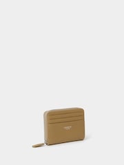 Osprey London Orange The Lyra Small Zip Leather Purse - Image 3 of 5
