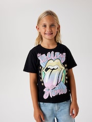 Name It Black Rolling Stones Short Sleeve Graphic T-Shirt - Image 1 of 1