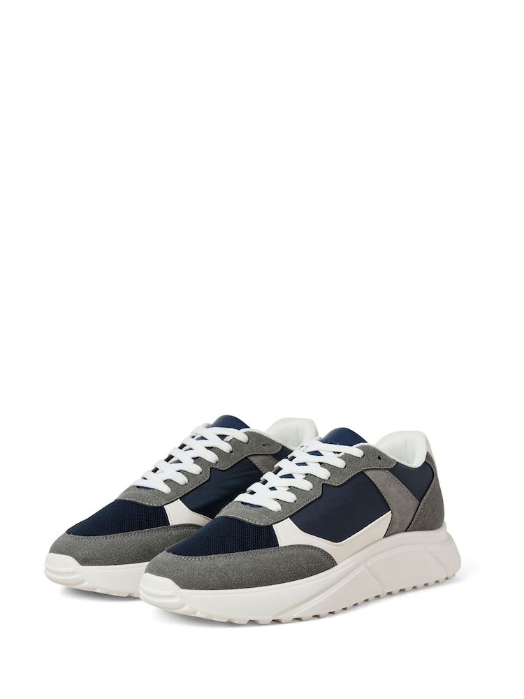 JACK & JONES Grey Aspire Runner Trainers - Image 1 of 4