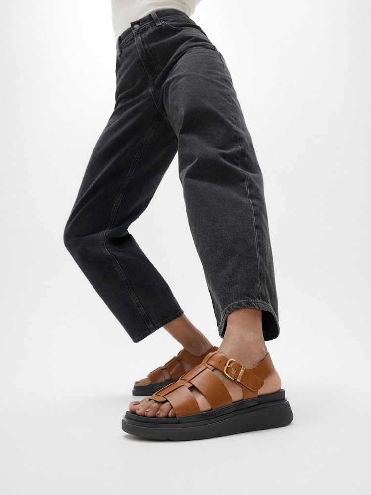 FitFlop Gen-FF Fisherman Brown Sandals - Image 1 of 1
