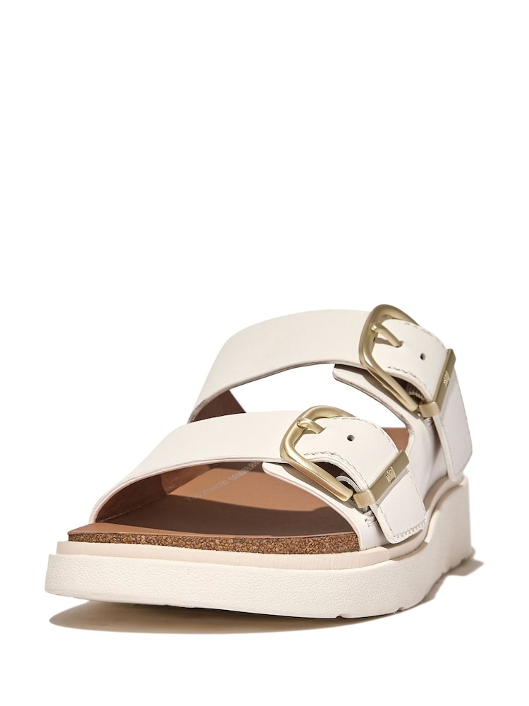 FitFlop Gen-FF Buckle White Slides - Image 2 of 5