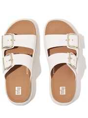 FitFlop Gen-FF Buckle White Slides - Image 3 of 5