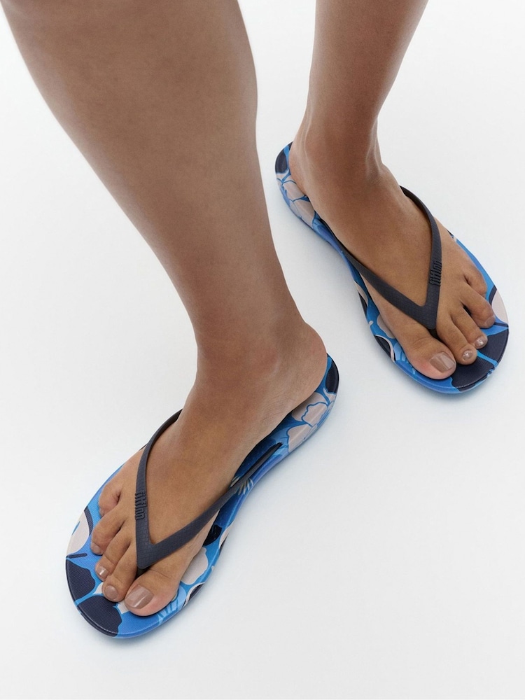 FitFlop Blue iQushion Blossom Flip Flops - Image 8 of 8 FitFlop Blue iQushion Blossom Flip Flops - Image 8 of 8