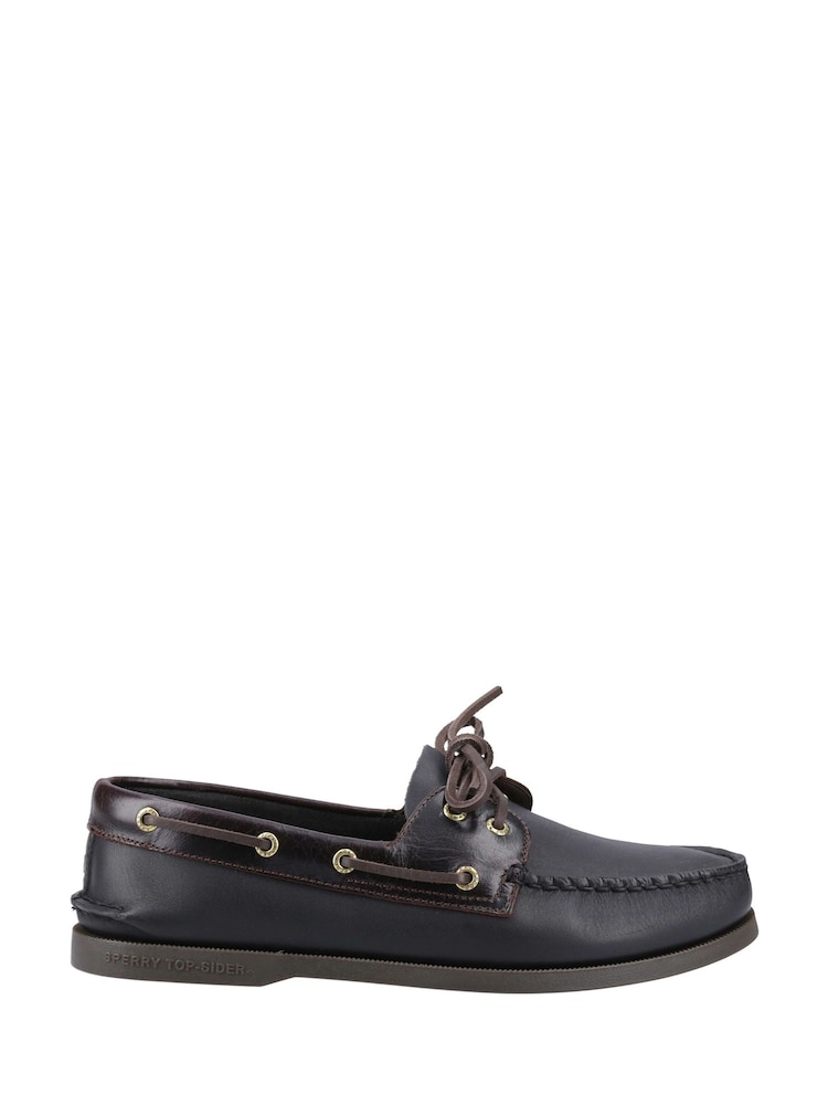 Sperry Authentic 2 Eye Boat Brown Shoes - Image 1 of 4